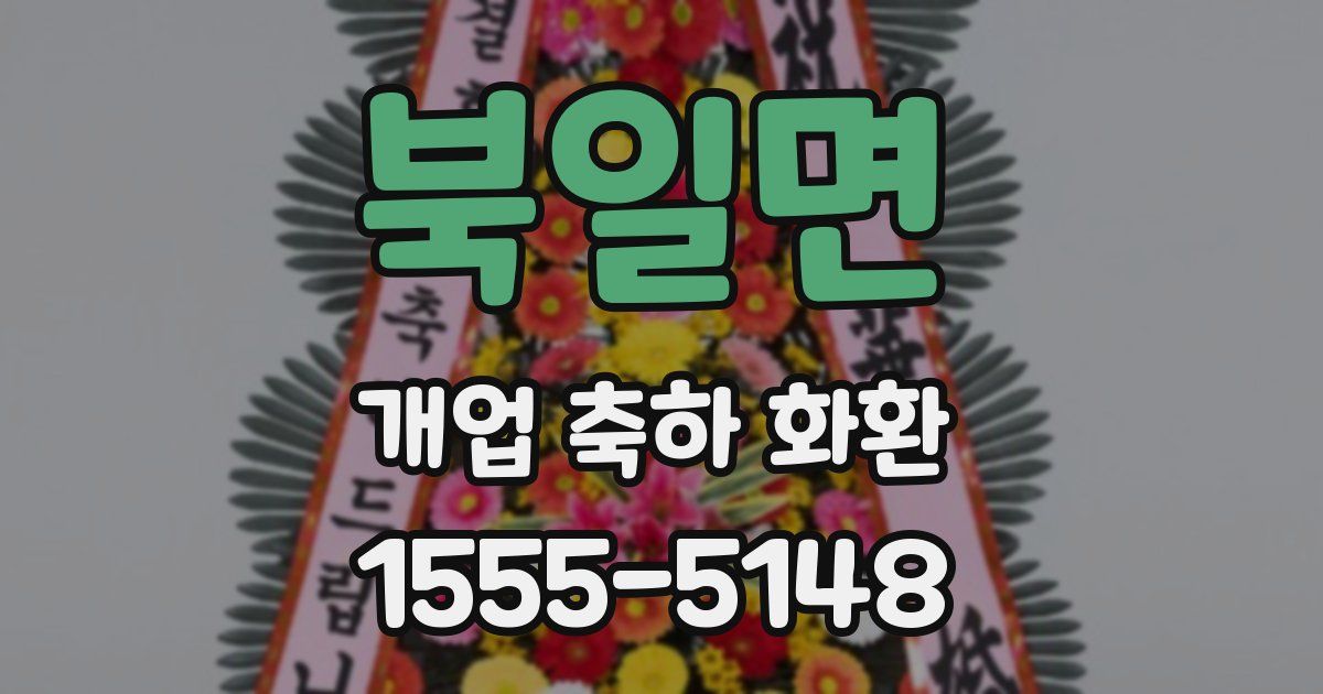 북일면 개업 축하 화환