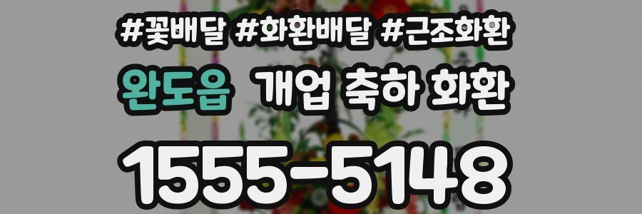 완도읍 개업 축하 화환