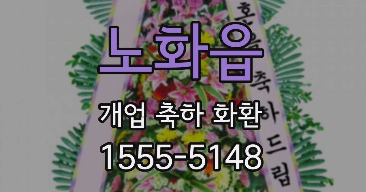 노화읍 개업 축하 화환