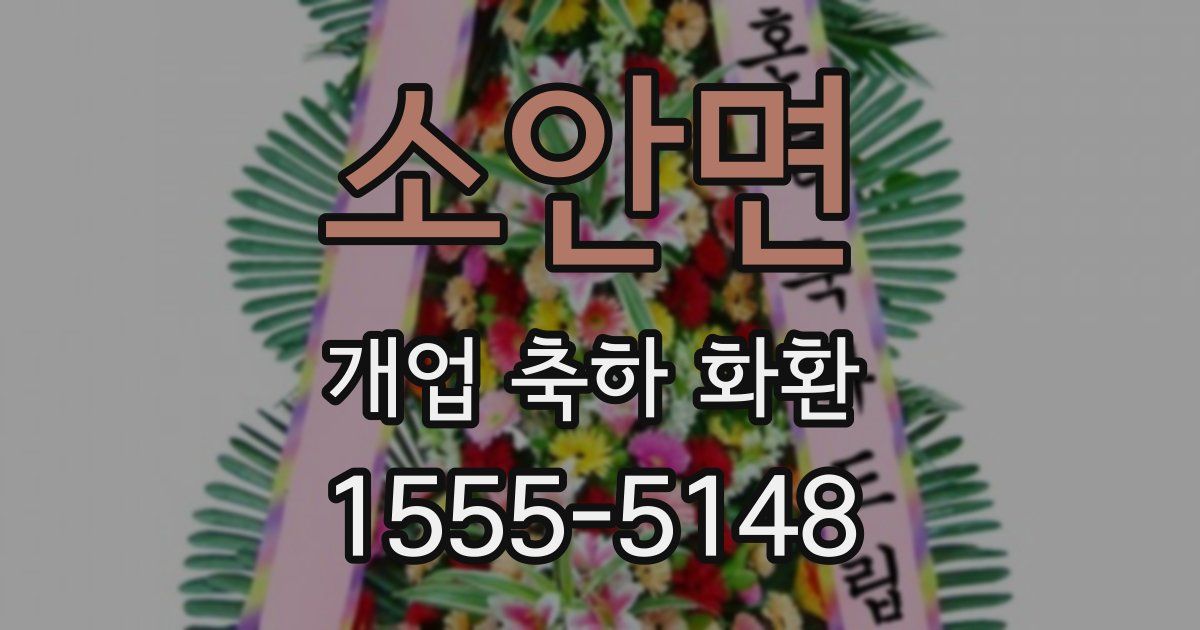 소안면 개업 축하 화환