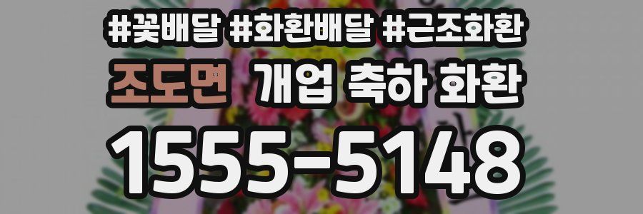 조도면 개업 축하 화환