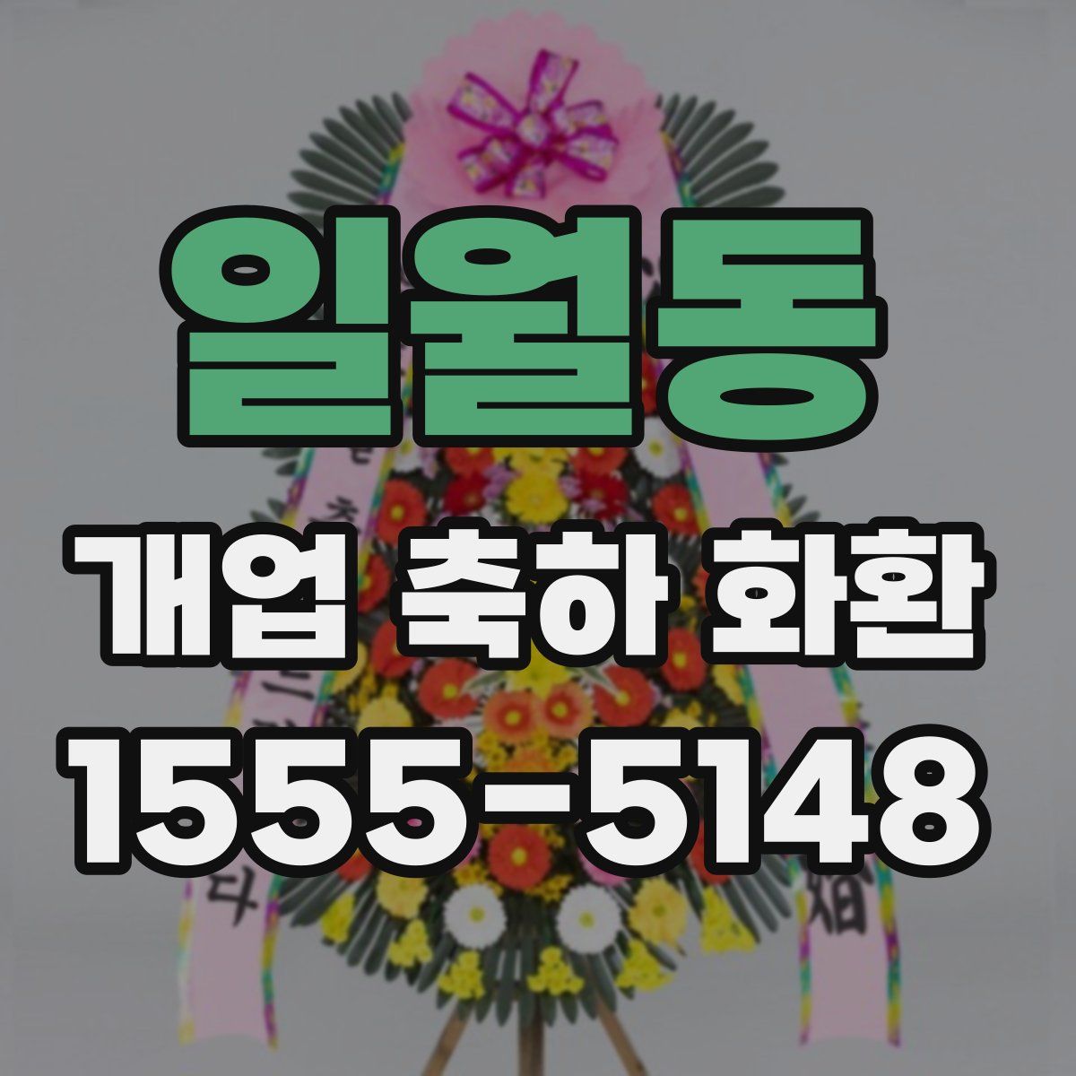 일월동 개업 축하 화환