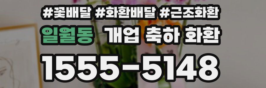일월동 개업 축하 화환
