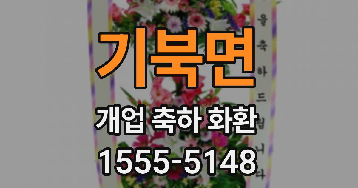기북면 개업 축하 화환