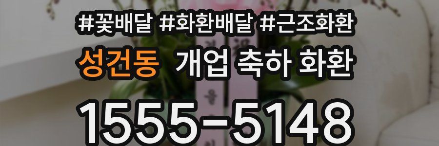 성건동 개업 축하 화환