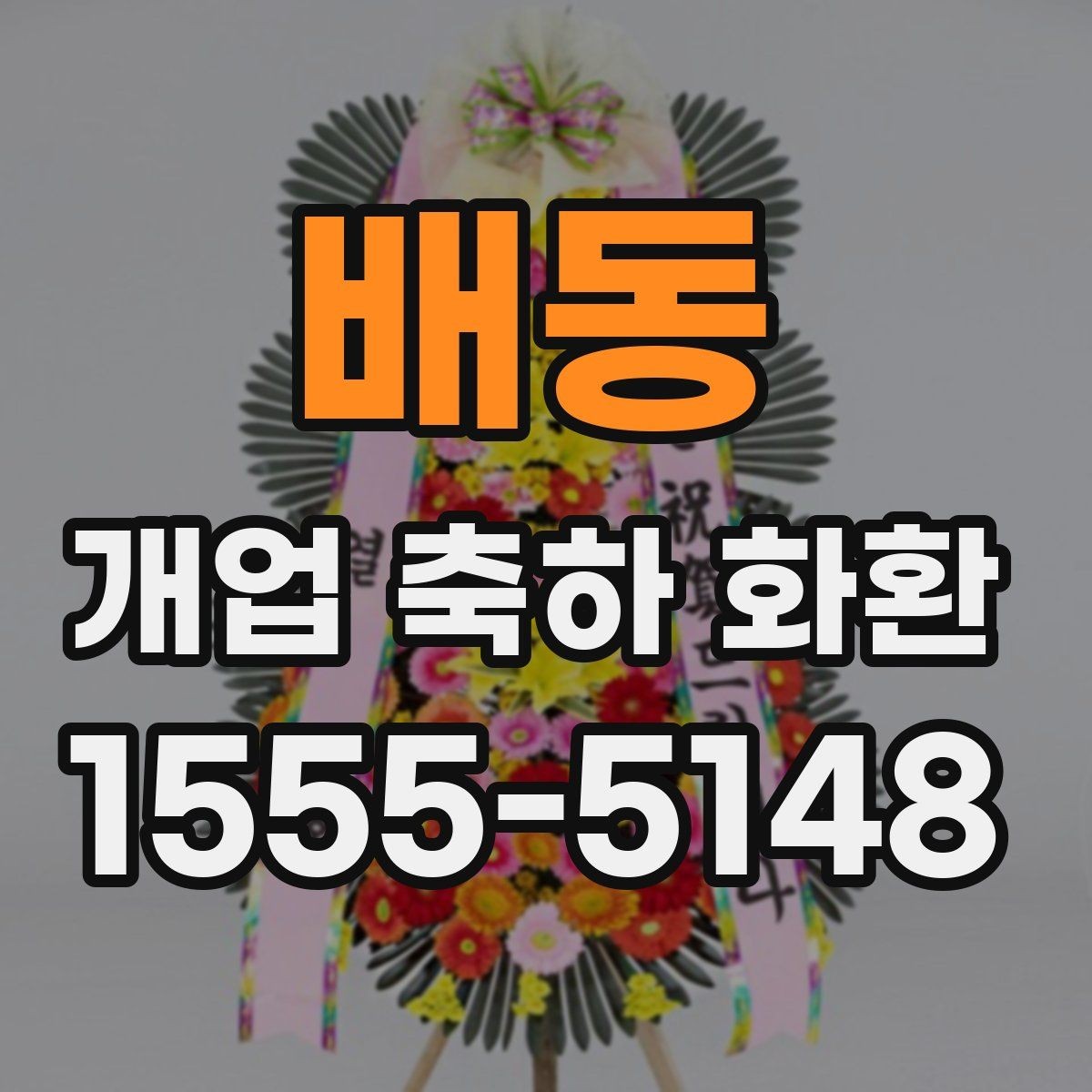 배동 개업 축하 화환 받는 업종별 추천 분위기
