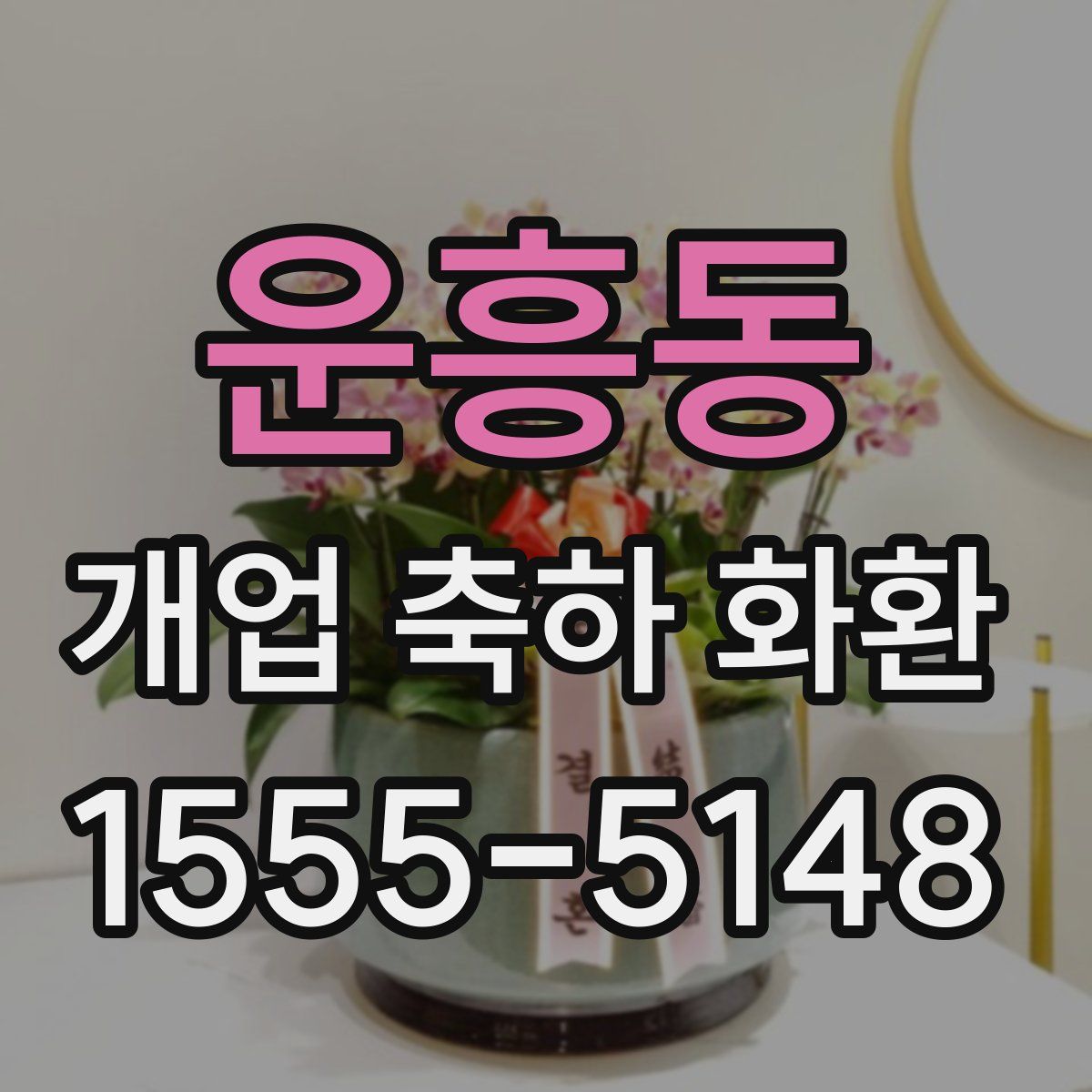 운흥동 개업 축하 화환