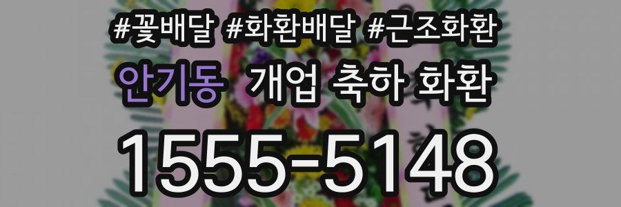 안기동 개업 축하 화환