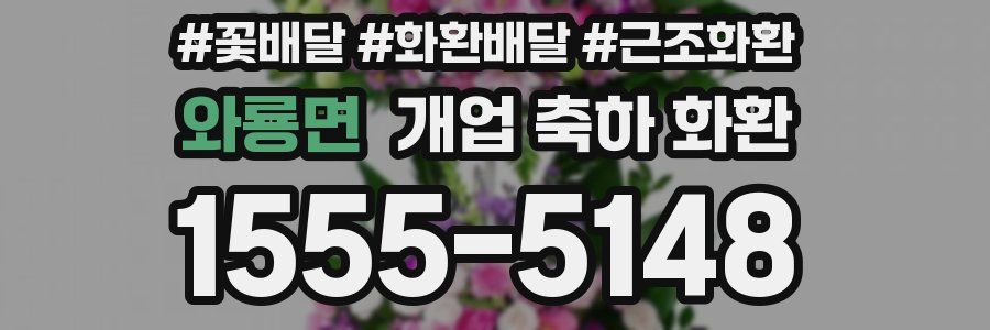 와룡면 개업 축하 화환