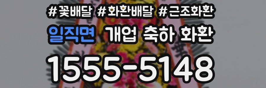 일직면 개업 축하 화환