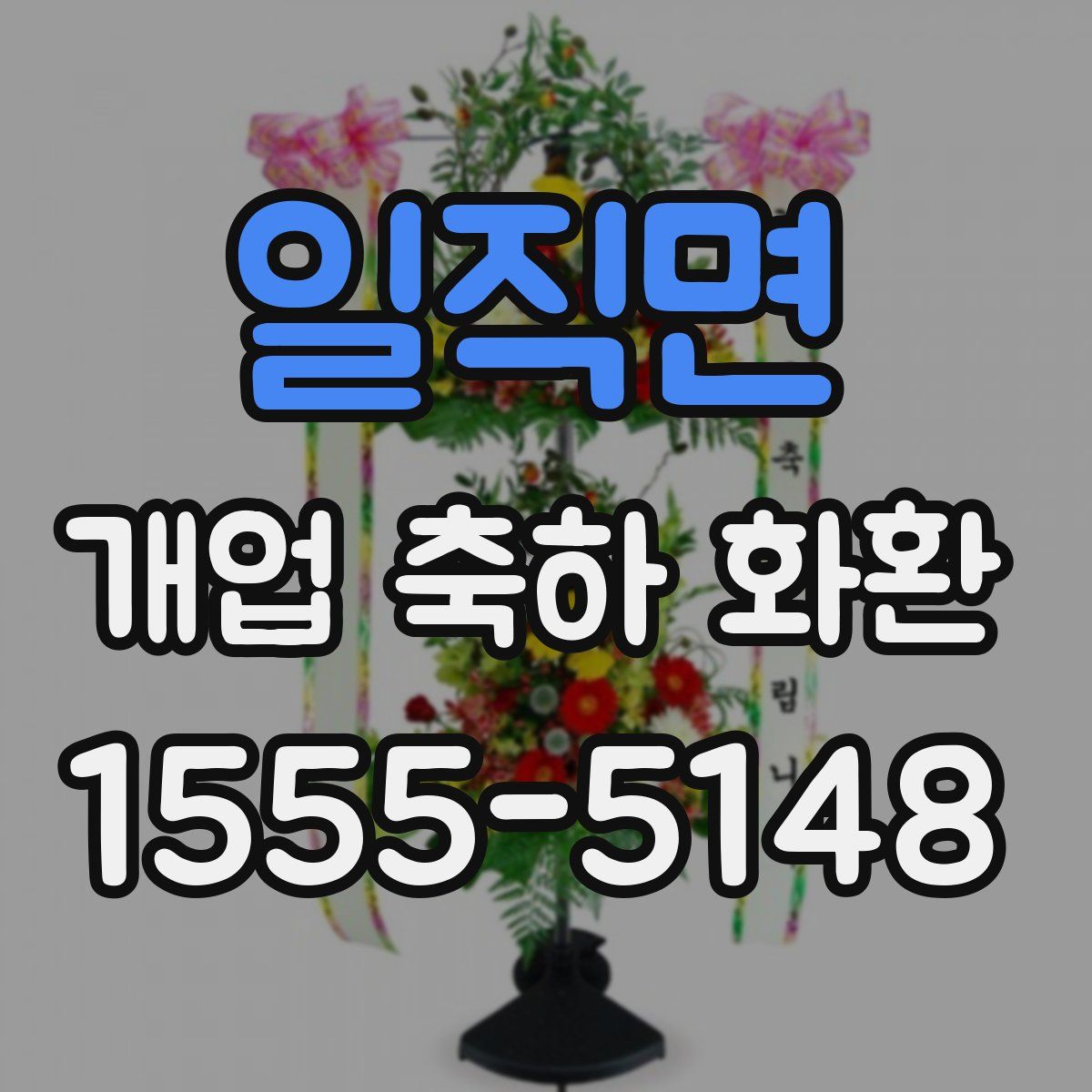 일직면 개업 축하 화환