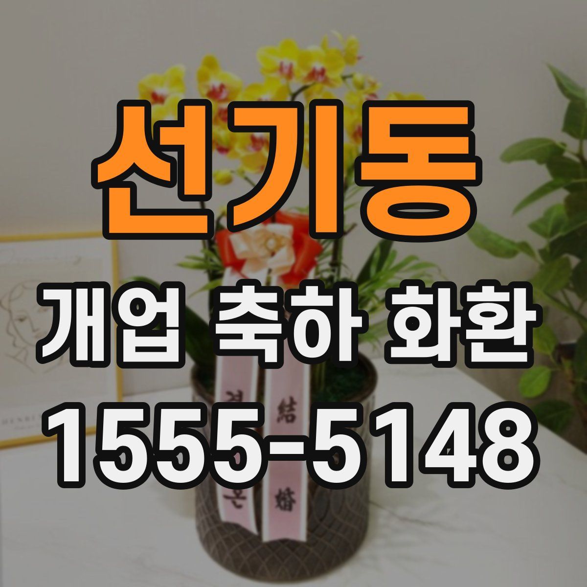 선기동 개업 축하 화환