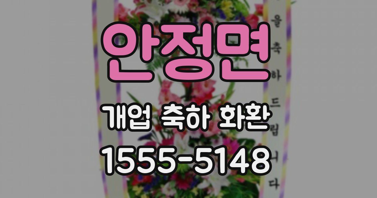 안정면 개업 축하 화환
