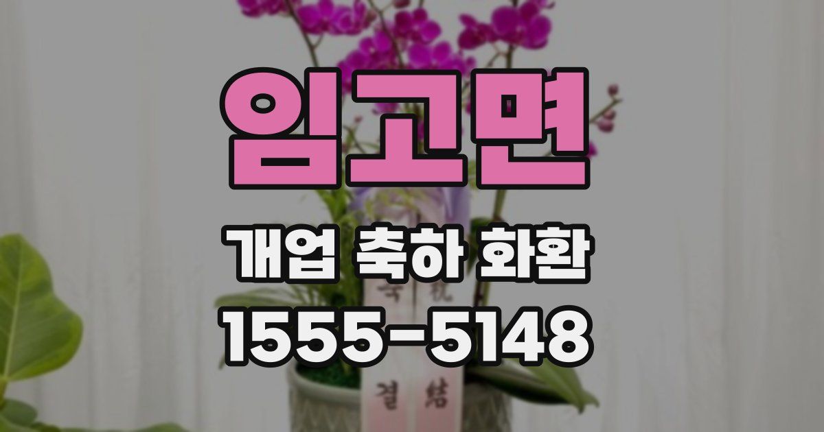 임고면 개업 축하 화환