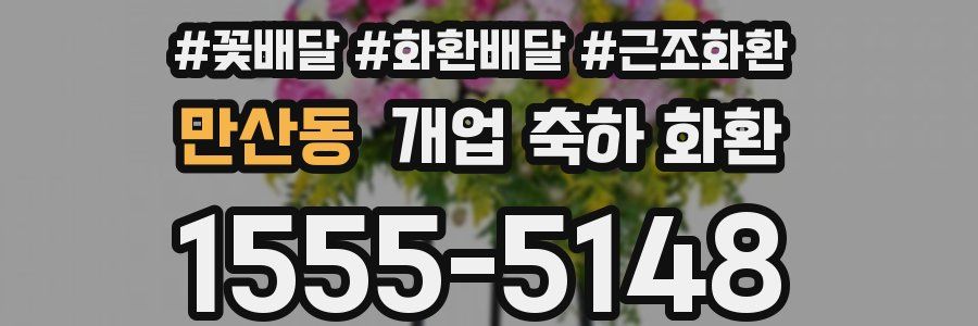 만산동 개업 축하 화환