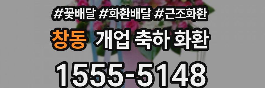 창동 개업 축하 화환