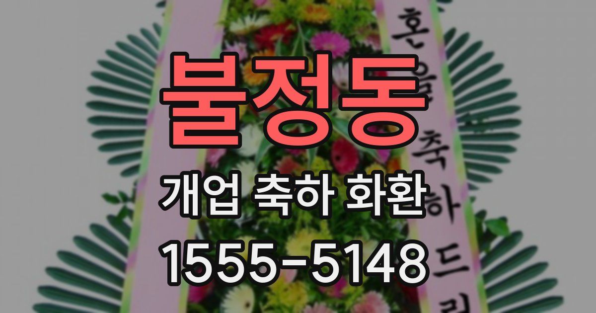 불정동 개업 축하 화환