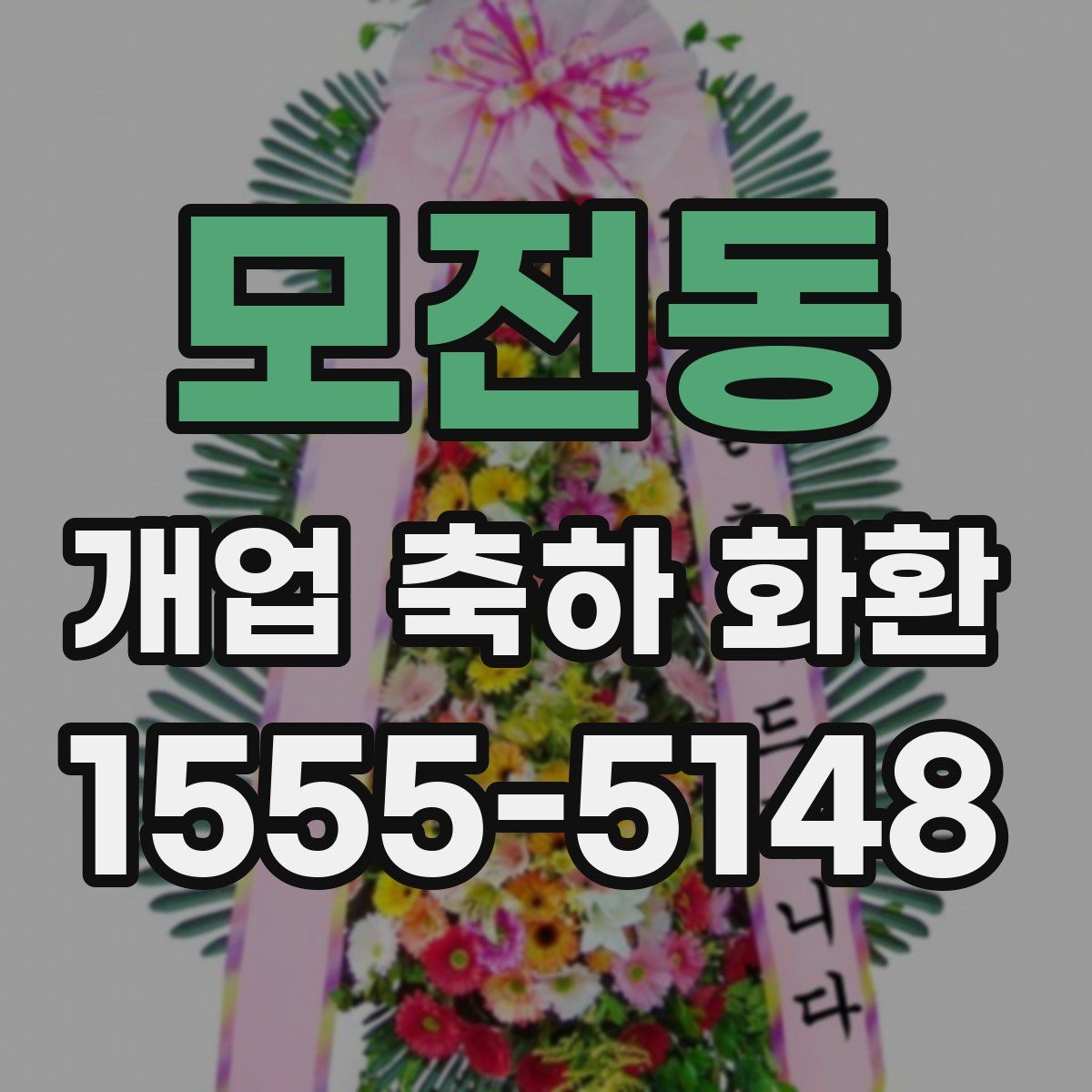 모전동 개업 축하 화환