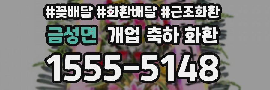 금성면 개업 축하 화환