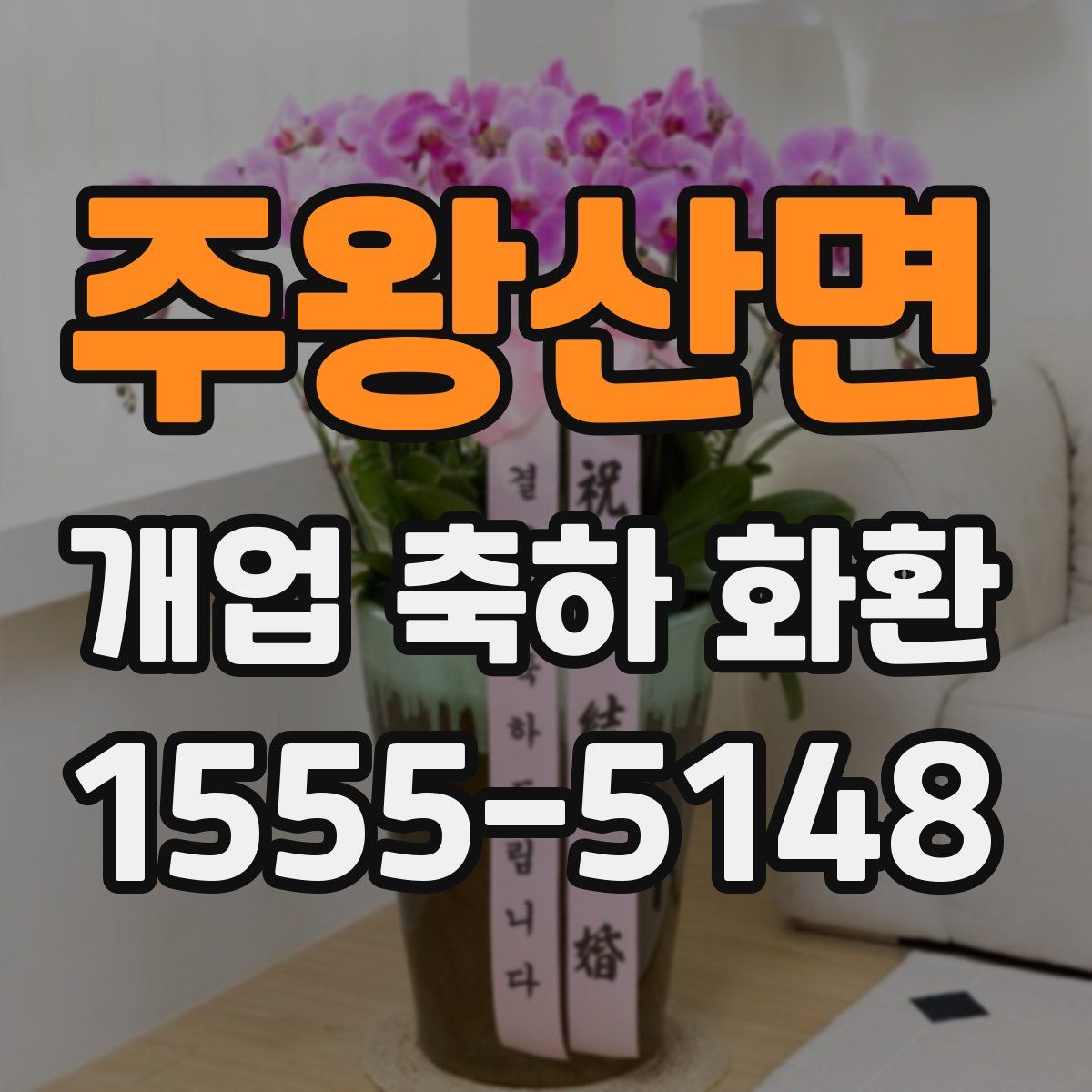 주왕산면 개업 축하 화환