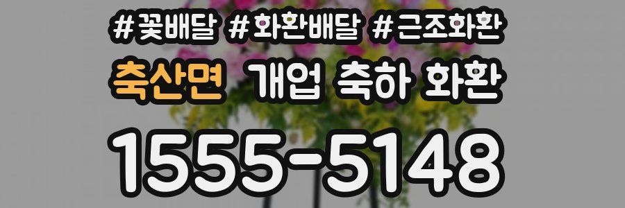 축산면 개업 축하 화환