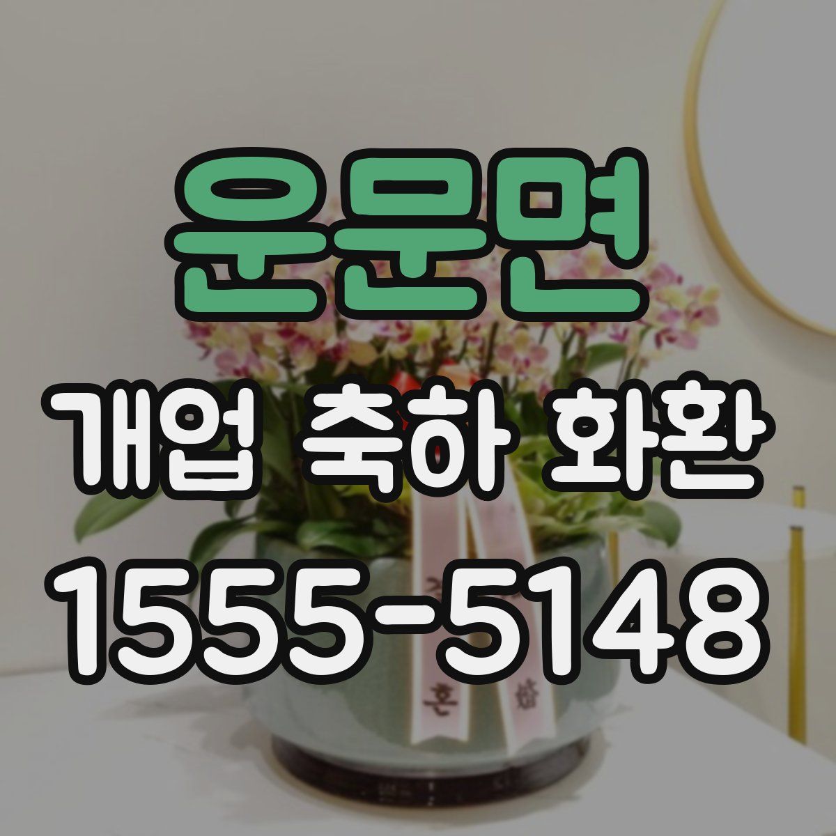 운문면 개업 축하 화환