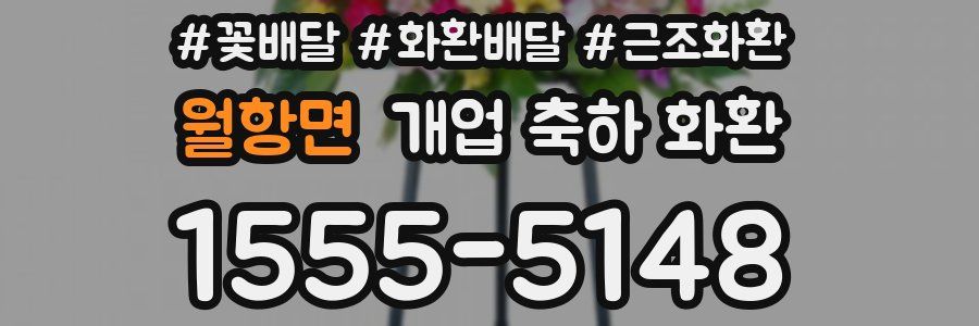 월항면 개업 축하 화환