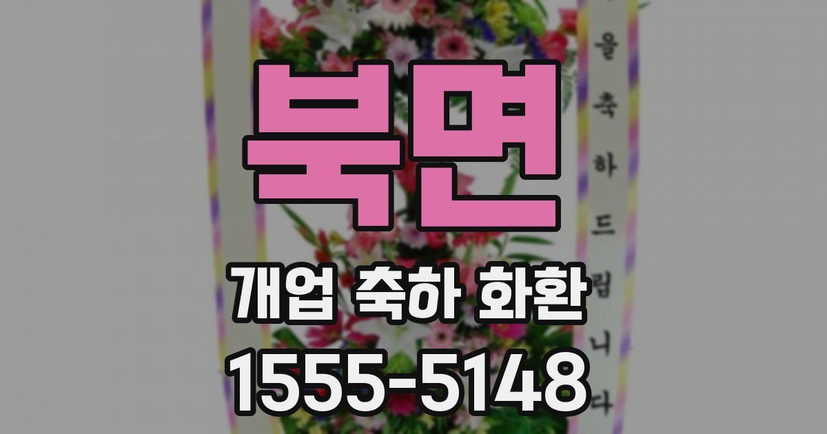 북면 개업 축하 화환