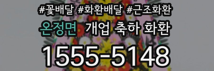 온정면 개업 축하 화환