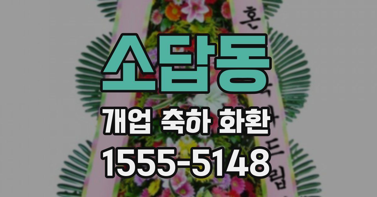 소답동 개업 축하 화환