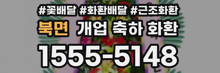 북면 개업 축하 화환