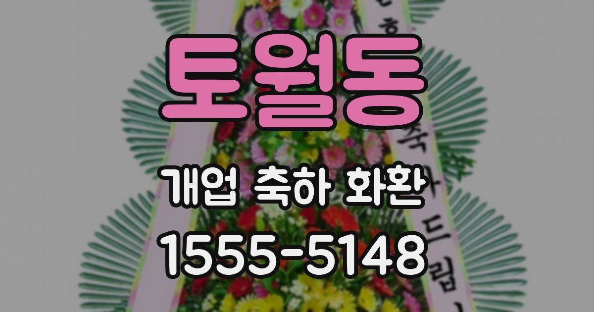 토월동 개업 축하 화환