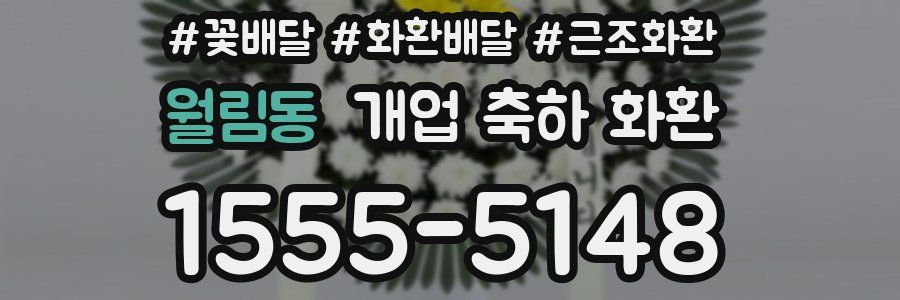 월림동 개업 축하 화환