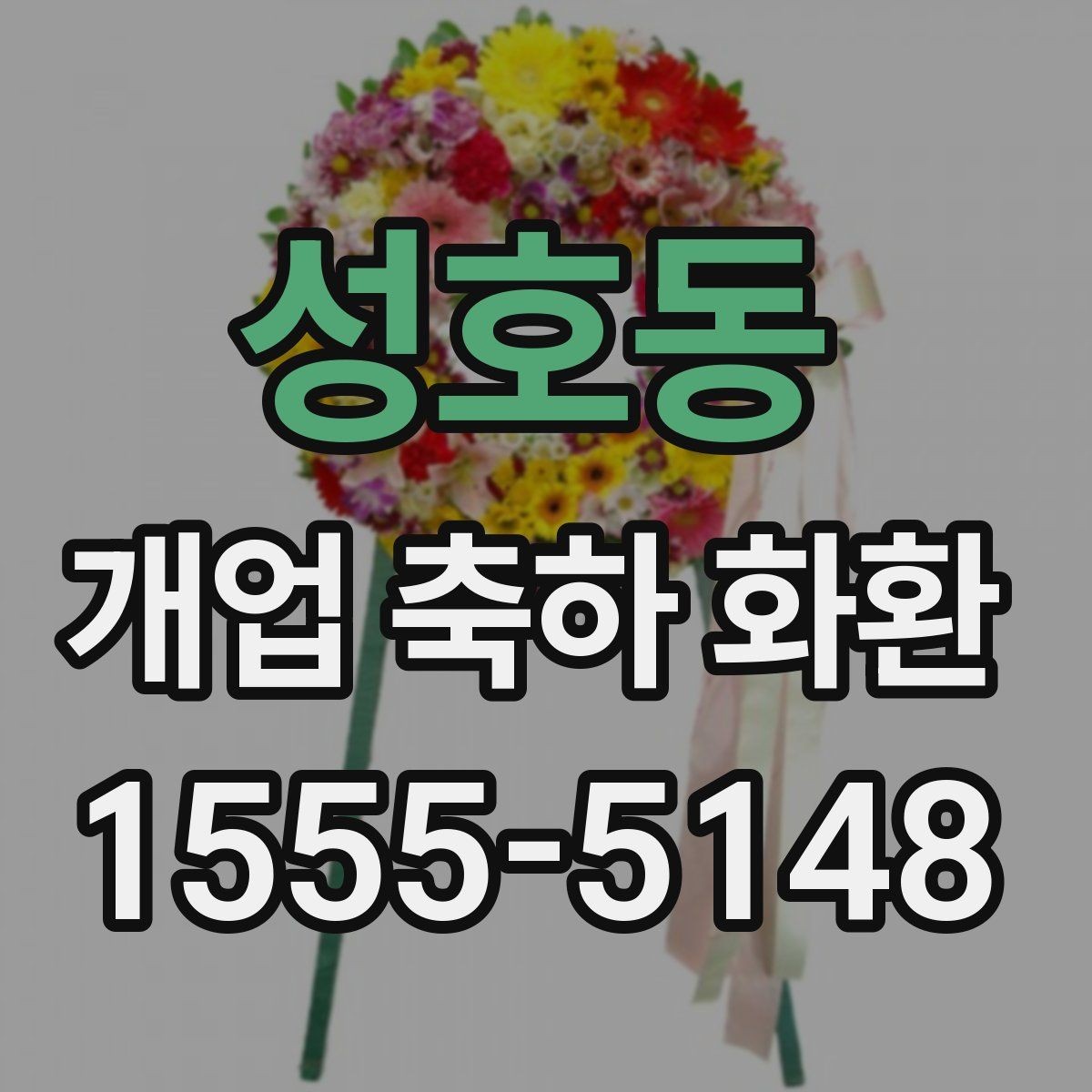 성호동 개업 축하 화환 예산별 구성 방법