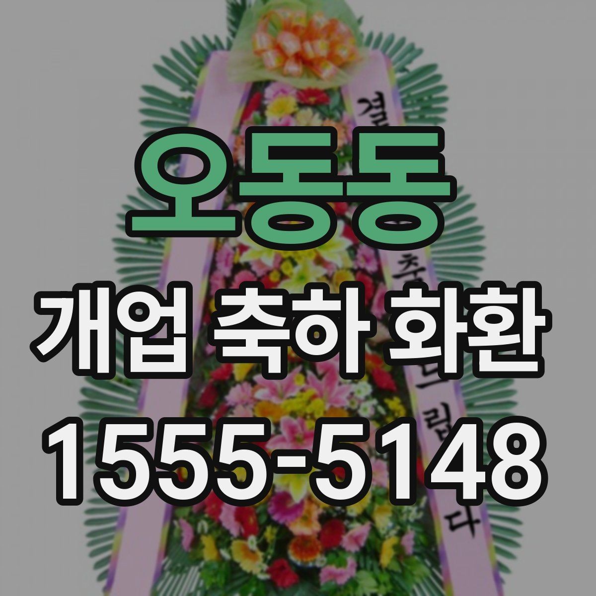 오동동 개업 축하 화환 업종별 문구 예시 살펴보기