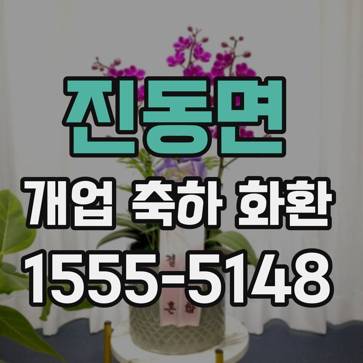 진동면 개업 축하 화환