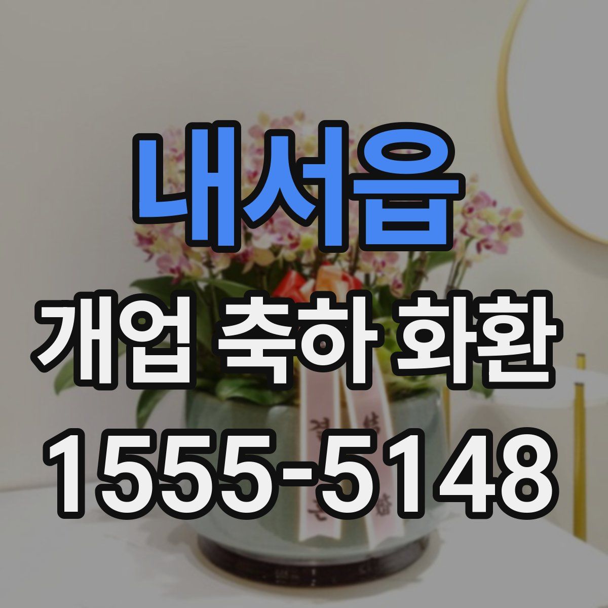 내서읍 개업 축하 화환