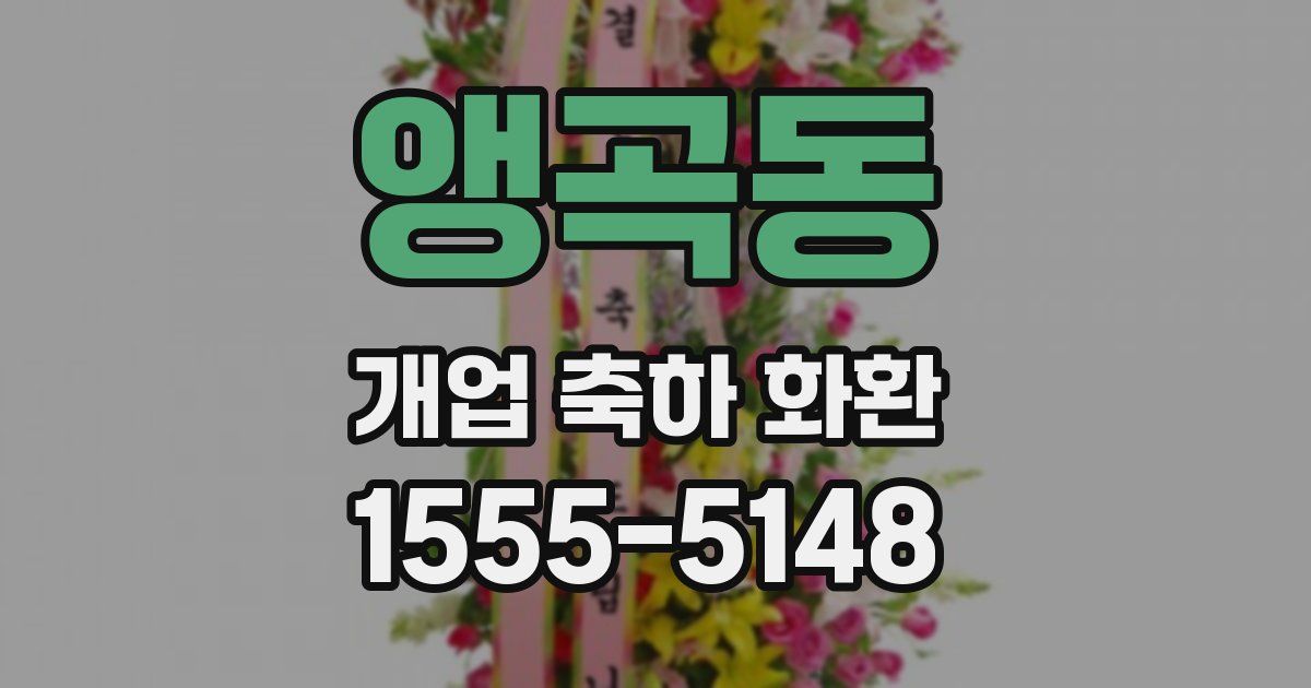 앵곡동 개업 축하 화환