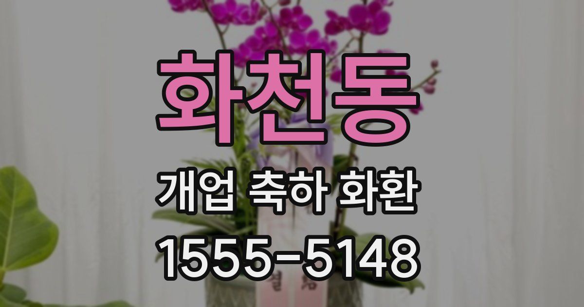 화천동 개업 축하 화환
