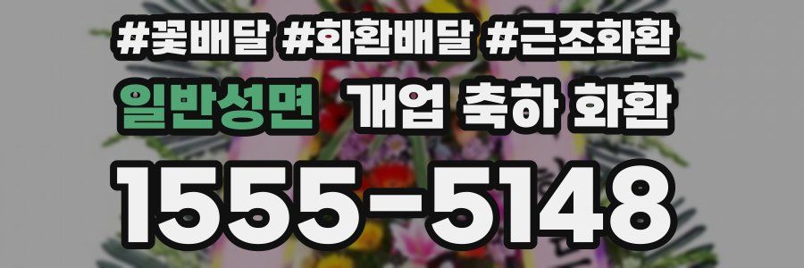 일반성면 개업 축하 화환