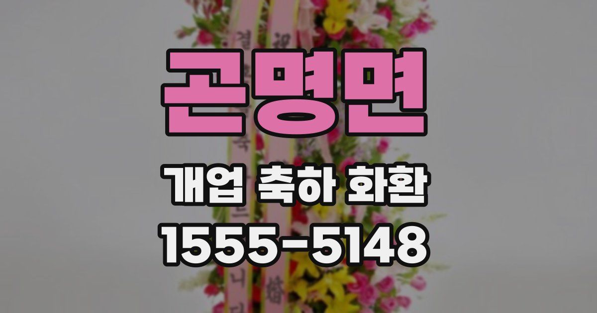 곤명면 개업 축하 화환