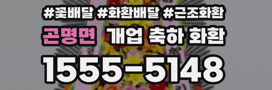 곤명면 개업 축하 화환