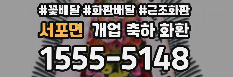 서포면 개업 축하 화환