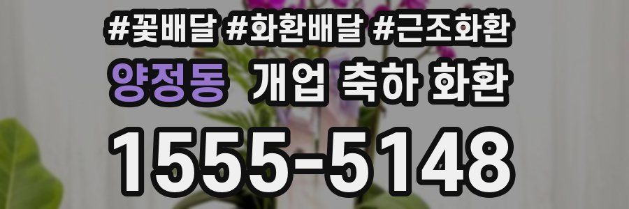 양정동 개업 축하 화환