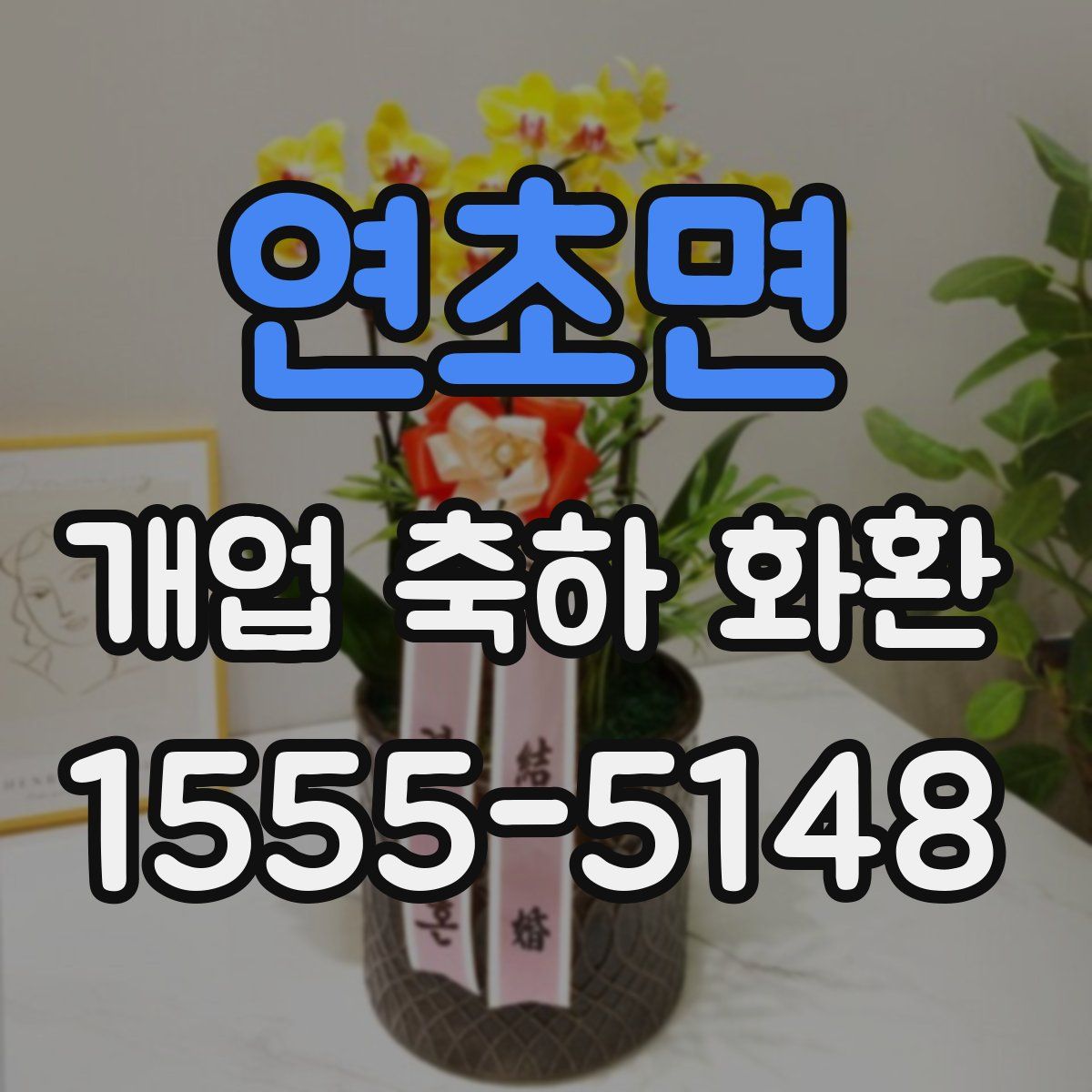 연초면 개업 축하 화환