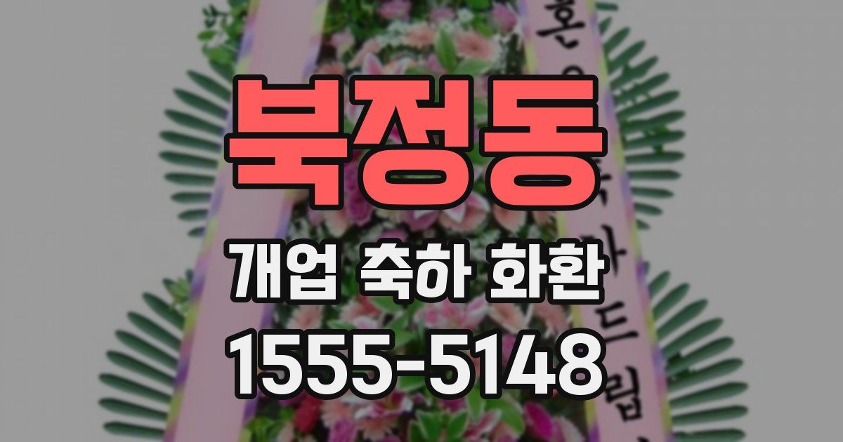 북정동 개업 축하 화환