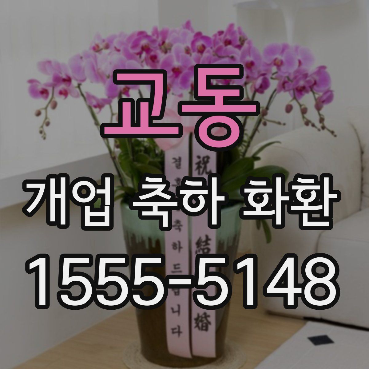 교동 개업 축하 화환
