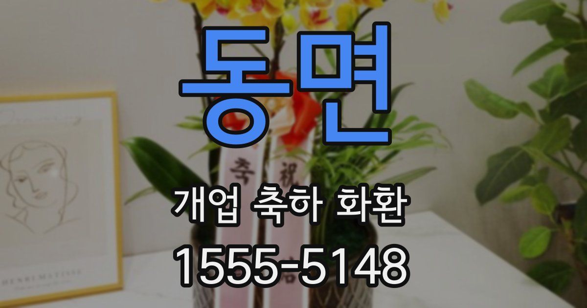 동면 개업 축하 화환