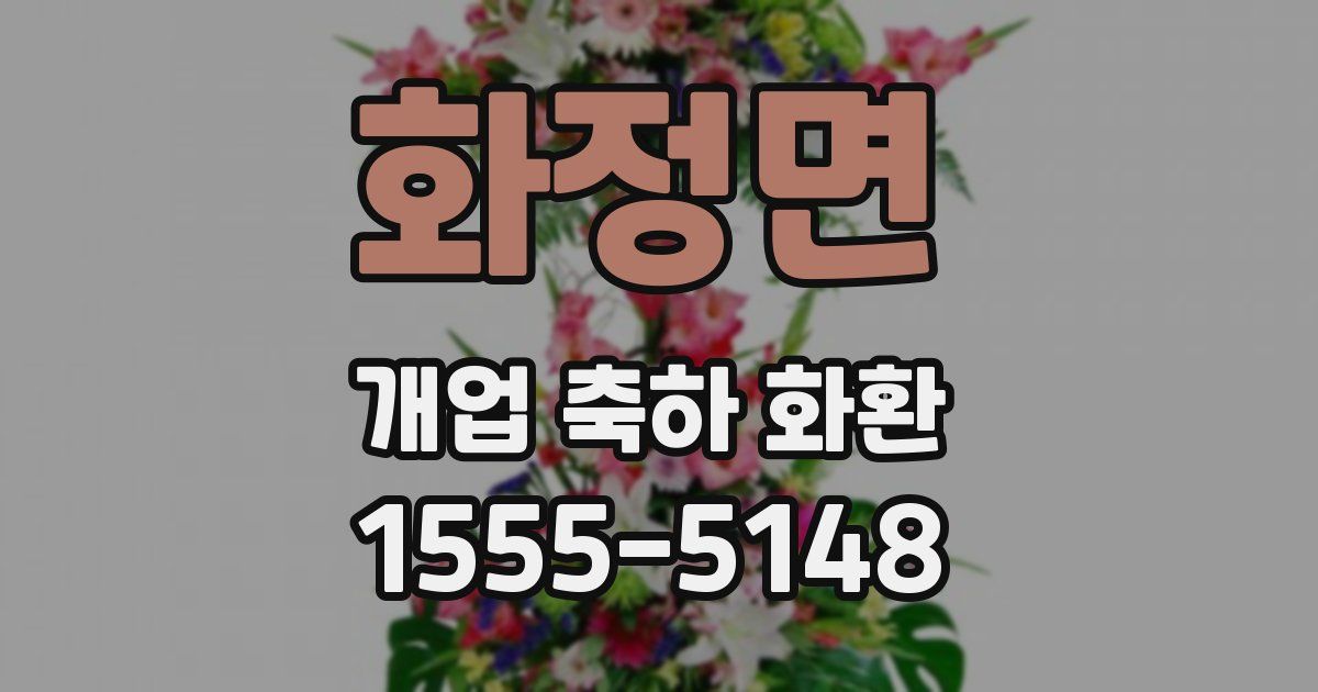 화정면 개업 축하 화환