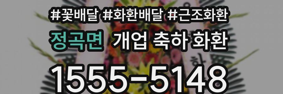 정곡면 개업 축하 화환